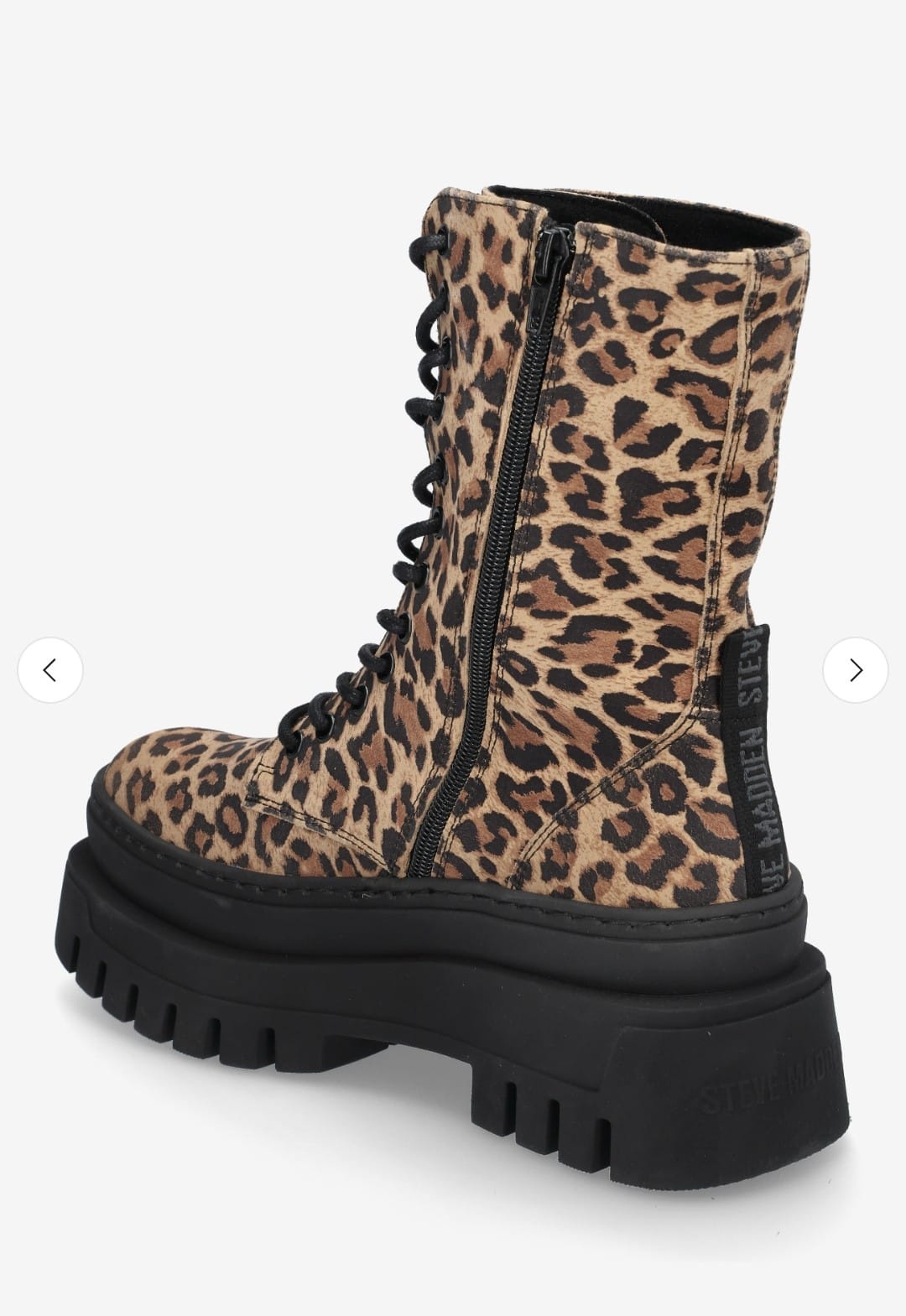 Steve Madden Dames panterprint Boots, bruin