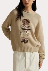 Polo Ralph Lauren Beer Dames gebreide Sweater, beige