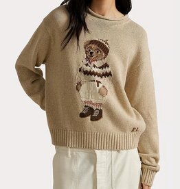 Polo Ralph Lauren Beer gebreide Sweater, beige