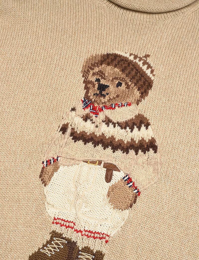 Polo Ralph Lauren Beer Dames gebreide Sweater, beige