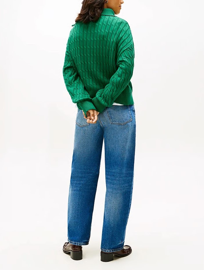 Tommy Hilfiger Dames Gebreide Sweater, groen