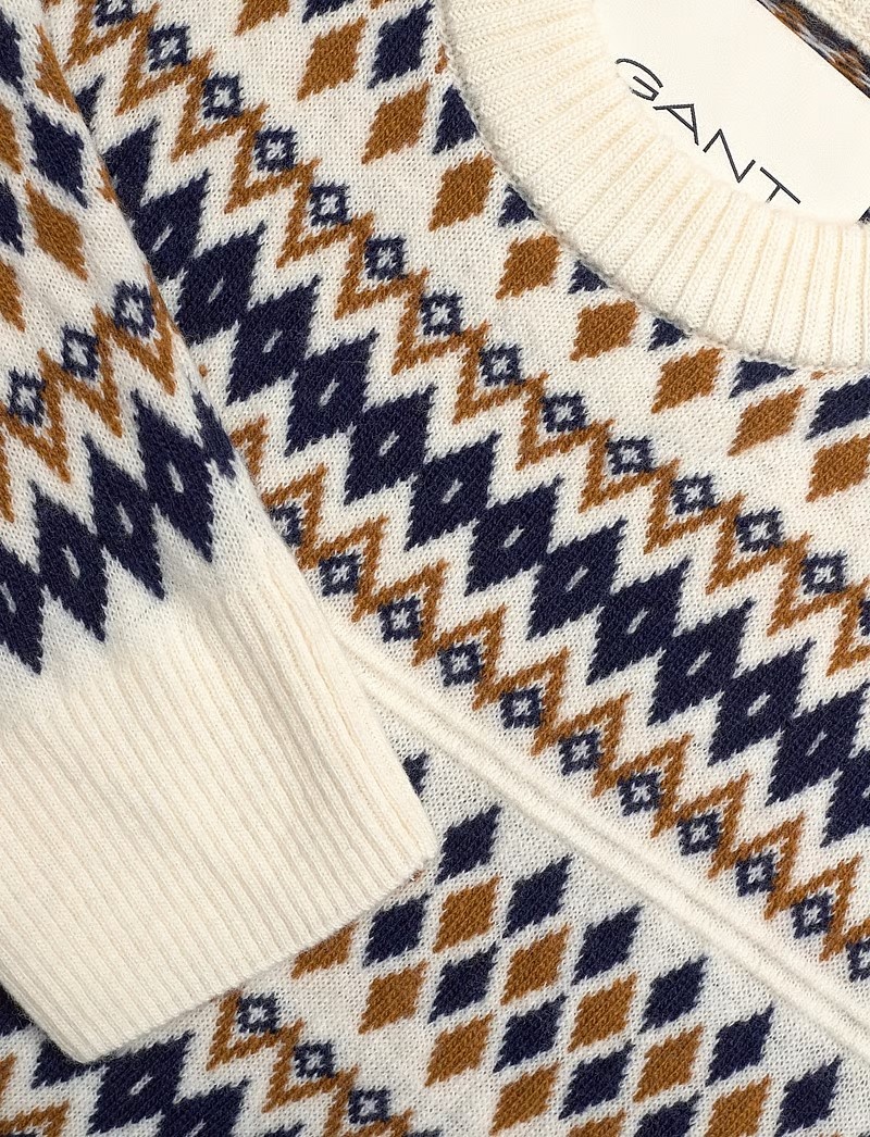 GANT Dames Ronde hals Gebreide Trui, multi