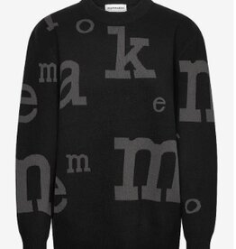 Marimekko Ronde hals Gebreide Trui, zwart