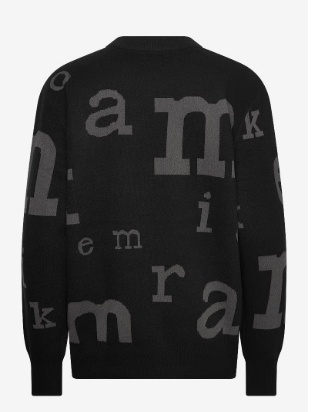 Marimekko Dames Ronde hals Gebreide Trui, zwart