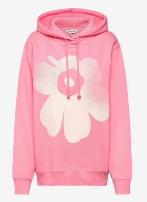 Marimekko Dames Bloemenprint Hoodie, rose