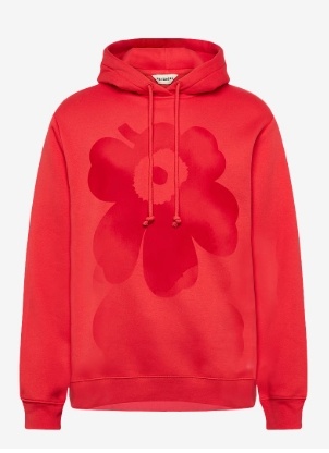 Marimekko Dames Hoodie met capuchon, rood