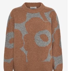 Marimekko Ronde hals Gebreide Trui, bruin