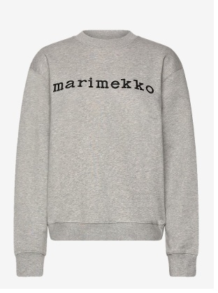 Marimekko UNIKKO Dames Ronde hals Sweater, grijs