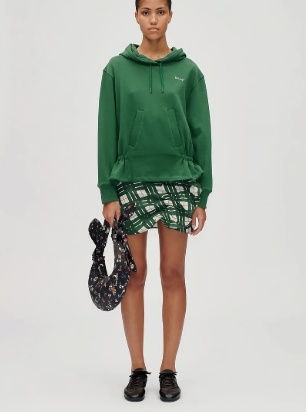 STINE GOYA Dames Hoodie met capuchon, groen