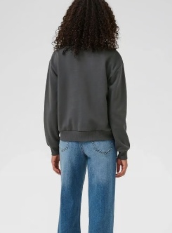 Kaffe Dames Ronde hals Sweater, grijs