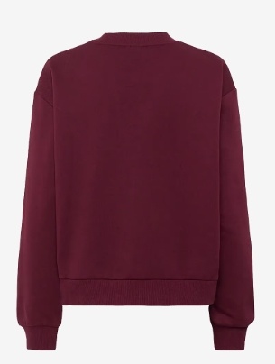 Kaffe Dames Ronde hals Sweater, Bordeaux rood