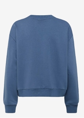 Kaffe Dames Ronde hals Sweater, blauw