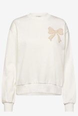 Kaffe Dames Ronde hals Katoen Sweater, wit