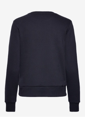 GANT Dames Ronde hals Katoen Sweater, blauw