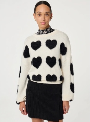 Fabienne Chapot Dames Ronde hals Gebreide Trui, wit