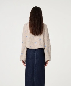 Fabienne Chapot Dames Ronde hals Gebreide Trui, beige