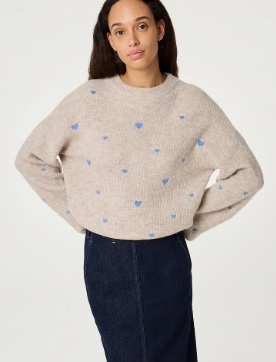 Fabienne Chapot Dames Ronde hals Gebreide Trui, beige