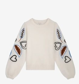 Fabienne Chapot Ronde hals Gebreide Trui, wit