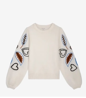 Fabienne Chapot Dames Ronde hals Gebreide Trui, wit