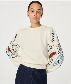 Fabienne Chapot Dames Ronde hals Gebreide Trui, wit