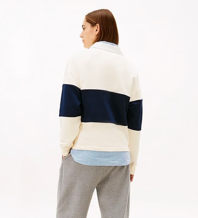 Tommy Hilfiger  Dames Rugbydesign sweatshirt, multi