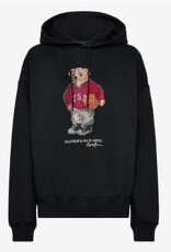 Polo Ralph Lauren Dames Bear Fleece Hoodie met capuchon, zwart