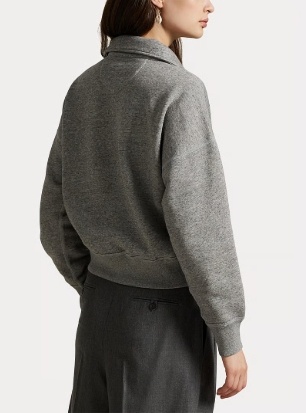 Polo Ralph Lauren Dames Fleece Sweater, grijs