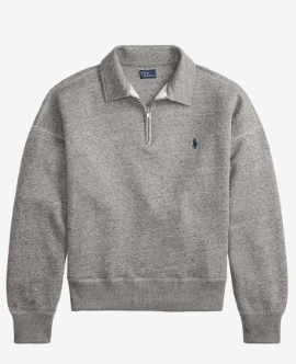 Polo Ralph Lauren Dames Fleece Sweater, grijs