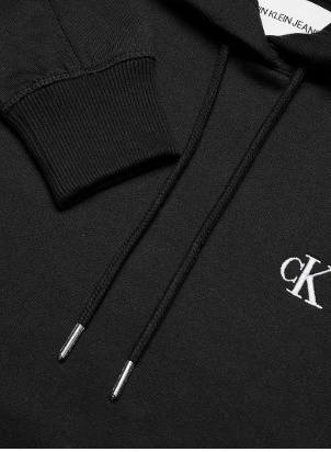 Calvin Klein Jeans Dames Hoodie met capuchon, zwart