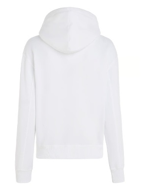 Calvin Klein Jeans Dames Hoodie met capuchon, wit