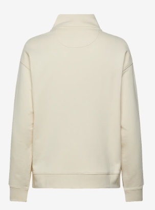 GANT Grafische Dames Ronde hals Sweater, gebrokenwit