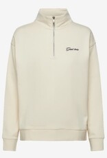 GANT Grafische Dames Ronde hals Sweater, gebrokenwit
