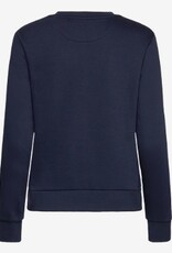 GANT Dames Ronde hals Katoen Sweater, blauw