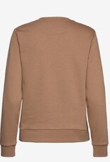 GANT Dames Ronde hals Katoen Sweater, bruin