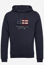 Lexington Clothing Heren Hoodie met capuchon, blauw