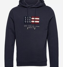 Lexington Clothing Hoodie met capuchon, blauw