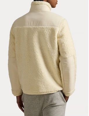 Polo Ralph Lauren Heren Half-Rits Pullover, gebrokenwit