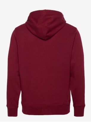 GANT Graphic Heren Hoodie met capuchon, rood