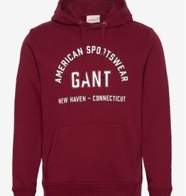 GANT Graphic Hoodie met capuchon, rood