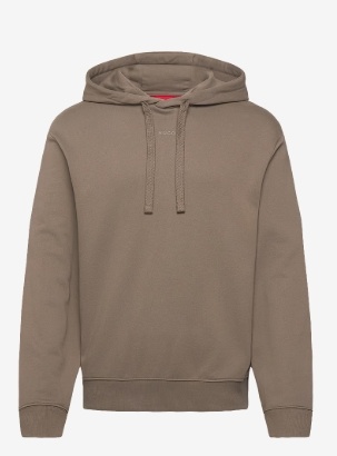 HUGO Heren Hoodie met capuchon, grijs