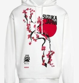 HUGO Suzuka Hoodie met capuchon, wit