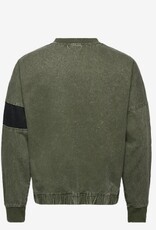 Umbro Washed Heren Ronde hals Sweatshirt, groen