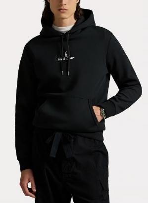 Polo Ralph Lauren Relaxed Fit Heren Hoodie met capuchon, zwart