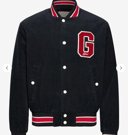 GANT Ribstof Bomberjacket, zwart