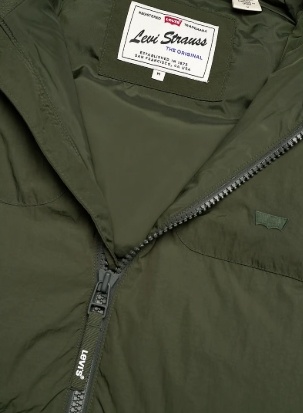 Levi's® Heren Dons Winterjas, groen