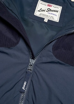 Levi's® Heren Dons Winterjas, blauw