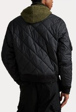 Polo Ralph Lauren Heren Varsity Gewatteerd Bomberjack, zwart