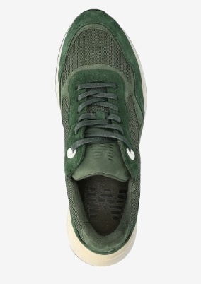 Matinique Heren Lage Sneakers, groen