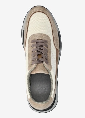 Matinique Heren Lage Sneakers, taupe