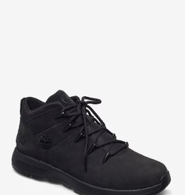 Timberland Leer Hoge Sneakers, zwart